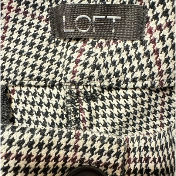 Loft Windowpane Skinny Pants Size 6 - Picture 11 of 11